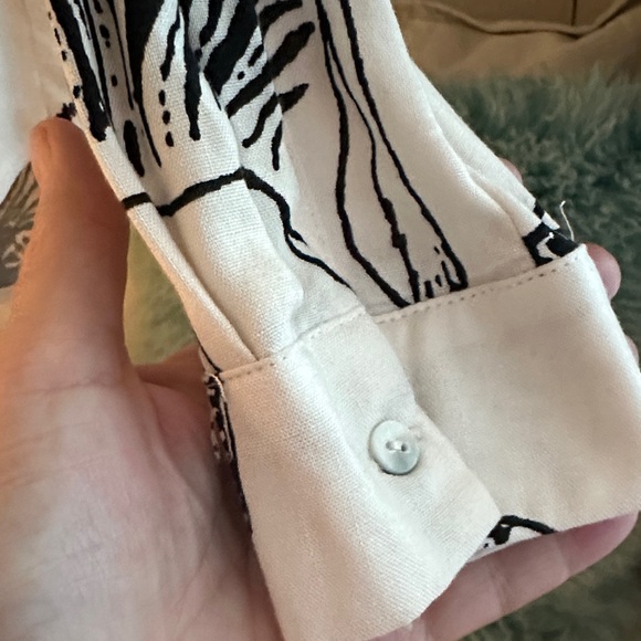 Jane and Delancey Black and White Zebra Print Blouse - Picture 8 of 9